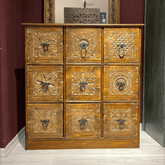 Hand Carved Solid Hard Wood Dresser Chest of Drawers D4